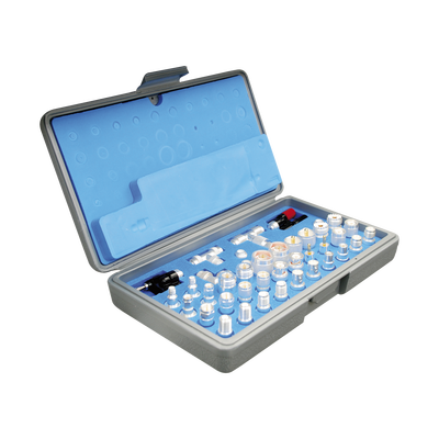 [RFA-4023-01] Kit Universal de Adaptadores UNIDAPT de 43 Piezas "Clásicos" en Estuche de Plástico y Esponja.