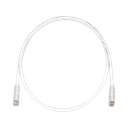 Cable de Parcheo TX6, UTP Cat6, 24 AWG, CM, Color Blanco Mate, 9.14 Metros (30 Pies)