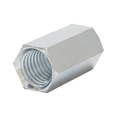 [ANC-CH1478] Cople hexagonal roscado cuerda maquina galvanizado de 6.5 mm (1/4")