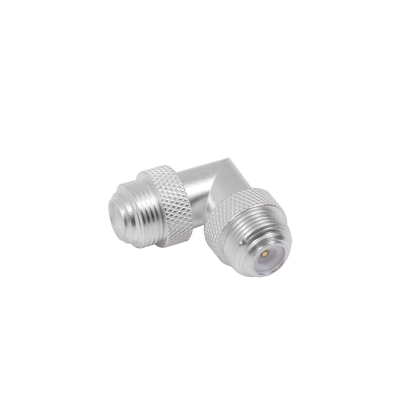 [PT-4000-026] Adaptador Universal Macho UNIDAPT a Macho en Angulo Recto. Plata-Oro-Teflón.