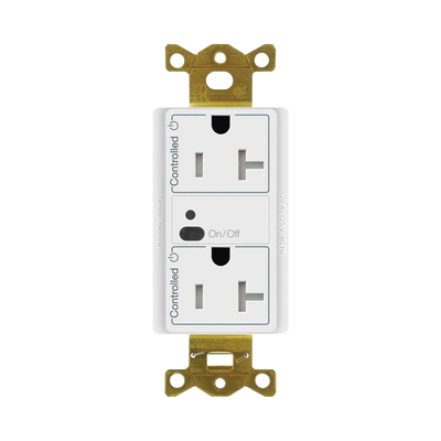 [CAR2S20STRWH] Receptáculo con señal inalámbrica ClearConnect Lutron VIVE / 20 A, control inteligente en 1 conector.