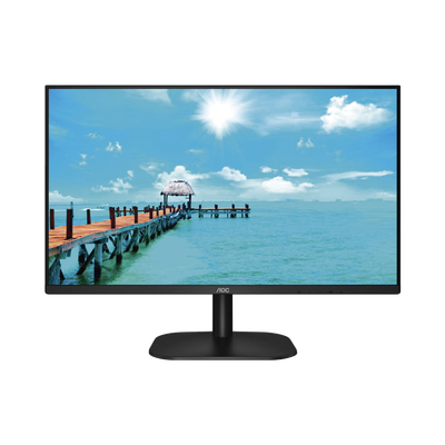 Monitor LED de 27" VESA, Resolución 1920 x 1080 Pixeles,  Entradas de Video VGA / HDMI. Panel IPS LCD  Backlight LED. Ultra Delgado