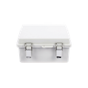 Gabinete de Plástico ABS, Uso en Intemperie IP66 (170 x 220 x 110 mm) Cierre por broche Inoxidable y Permite Cerrado con Candado y Llave (Perno 5mm) No Incluido
