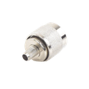 Conector N Macho para 75 Ohm de Anillo Plegable para Cable RG-59, Niquel/Oro/Teflón