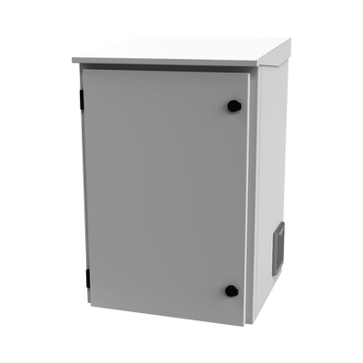 [LP-FORTE-16U-R3] Gabinete de Exterior con Rack de 19" de 16U con Ventiladores y Termostato, Se envía el Gabinete Armado. (Montaje a poste o torre se vende por separado).