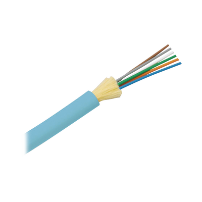 Cable de Fibra Óptica de 6 Hilos, Multimodo OM4 50/125 Optimizada, Interior, Tight Buffer 900um, No Conductiva (Dieléctrica), OFNR (Riser), Precio Por Metro
