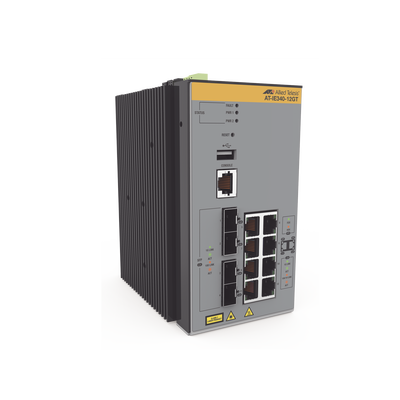 [AT-IE340-12GT-80] Switch Industrial Administrable Capa 3 de 8 x 10/100/1000 Mbps + 4 Puertos SFP