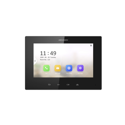 [DS-KH6220-LE1] Monitor IP Lite  (No touch) para Videoportero IP / Apertura Remota y Video en Vivo /  PoE Estándar / Principal o Esclavo