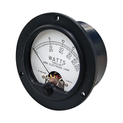 Carátula-Medidor de Reemplazo para Wattmetro BIRD 43.
