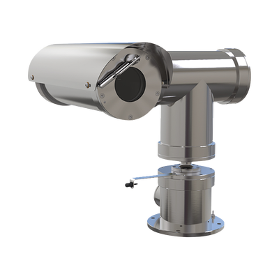[TNU-X6320E1F2WT2-C] Camara IP PTZ  antiexplosion 2MP, 32X, IP68, WiseStream II / con wiper / acero inoxidable / conexion de fibra optica