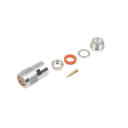 Conector N Macho de Rosca para Cables 9913, RFLASH-1113, 7810A, RG8/U-SYS, CNT-400, 8214, Plata/Oro/Teflón.