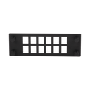 Placa Para 12 Adaptadores de Fibra Óptica, Uso con Gabinetes FPONE3 y FPONE4