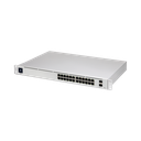 UniFi Switch USW-Pro-24, Capa 3 de 24 puertos Gigabit RJ-45 + 2 puertos 1/10G SFP+, pantalla informativa