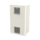 Gabinete Acero Galv. para 2 Baterías PL110D12  (400 x 730 x 300mm). Puerta Ventilada. Acc. para piso o poste No incluidos.