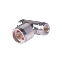 Adaptador en T, de Conector N Macho a Doble N Hembra, Plata/ Oro/ Teflón.