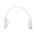 Cable de Parcheo Slim UTP Cat6 - 20 cm (7.87 Pulgadas) Blanco Diámetro Reducido (28 AWG)