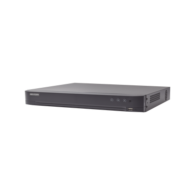 [IDS-7208HQHI-M1/FA(C)] DVR 8 Canales TurboHD + 4 Canales IP / 5 Megapixel Lite - 3K Lite / Acusense (Evita falsas alarmas) / Audio por Coaxitron / 1 Bahía de Disco Duro / Reconocimiento Facial (Base de Datos) / H.265+ / Salida de Video en Full HD