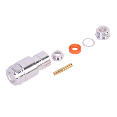 [RFN-1025-1] Conector N Hembra de Rosca para cables RG-58/U, RG-142/U.