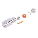 Conector N Hembra de Rosca para cables RG-58/U, RG-142/U.