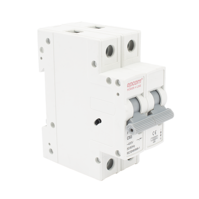 [FE7632PC63] Protección Térmica/ Interruptor 2P, 63 A,  Corriente Alterna  400 Vca para Aplicación Fotovoltaica Montaje Riel DIN