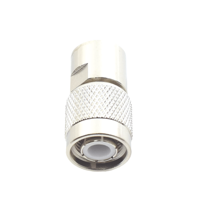 [RFT-1201-1X] Conector TNC Macho de Rosca para Cables RG-8/X, LMR-240, Níquel/ Oro/ Teflón.
