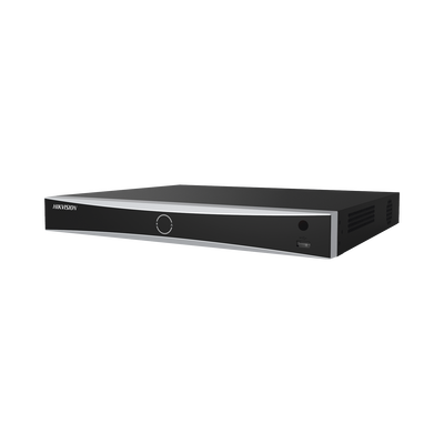 [DS-7616NXI-I2/16P/S(C)] (ACUSENSE / Evita Falsas Alarmas) NVR 12 Megapixel (4K) / Reconocimiento Facial / 16 Canales IP / Base de Datos / 16 Puertos PoE+ / 2 Bahías de Disco Duro / Switch PoE 300 mts Modo Extendido / Soporta Funcion de Time Lapse