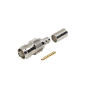 Conector TNC Hembra de Anillo Plegable para Cables RG-8/X, LMR-240, Grupo X, Níquel/ Oro/ Delrin.