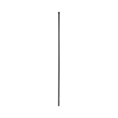 [SYS-POST-ESQ-6B] Poste de ESQUINA para Cerca Electrificada. Tubo Galva. de 1.4m, cal. 18 de 1" Diam. + Pintura Negra, ideal para 6 Aisladores