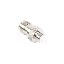 Adaptador en Línea, de Conector TNC Hembra a FME Hembra, Niple Europeo, Níquel/ Oro/ Teflón.