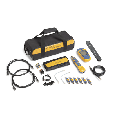 [MS2-KIT] Kit Profesional de Verificador de Red MicroScanner2, para Comprobación de Redes de Voz, Datos y Video, con Pantalla LCD Retroiluminada