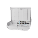 (CSS610-1Gi-7R-2S+OUT) netPower Lite 7R Switch Smart 7 puertos PoE Inverso Gigabit, 2 SFP+ 10G, para exterior