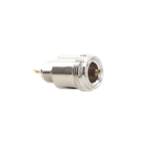 Conector N Hembra Hermético, montaje Frontal en 2D Plano.