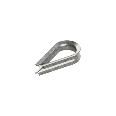 [CUELLO-38-HDG] Cuello/ Guardacabo/ Rozadera para Cable de 3/8" de Acero Galv. por Inmersión.