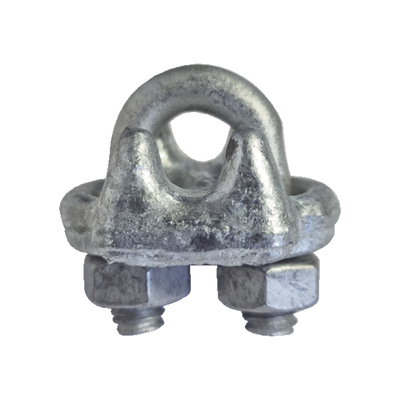 [NUDO-316-FJG] Nudo/ Perro/ Abrazadera Acero Forjado para Cable de 3/16" Galv. Inmersión en Caliente.