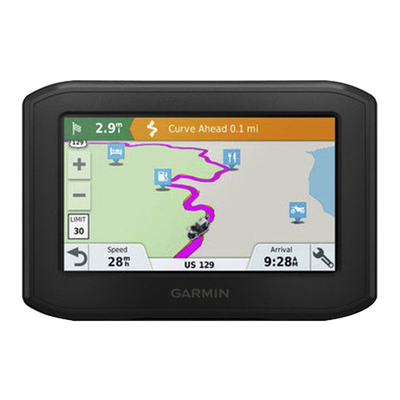 [10-02019-00] Navegador para Motocicleta Zūmo / Pantalla 4.3" Resistente / Ruteo Aventurero / Alertas para Motociclistas / Control de Música / Llamadas Manos Libres / Tráfico y Clima en Tiempo Real / Notificaciones Inteligentes / Compatible con Trip