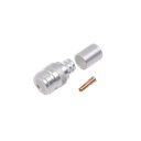 Conector N Hembra de Anillo Plegable para Cables 9913, 8214, LMR-400, RG8/U-SYS, RFLASH-1113, Plata/ Oro/ Teflón.