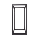 Rack Estándar 19" de 4 Postes, Acero, 24 Unidades, Profundidad Ajustable.