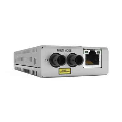 [AT-MMC200LX/ST-960] Convertidor de medios Monomodo versión TAA (Federal), 10/100TX a 100LX/SC (20KM)