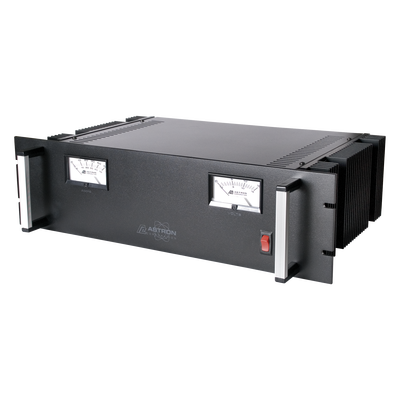 [RM-35MBB] Fuente de poder  13.8Vcc, 35A, lineal regulada con circuito cargador de baterías, para instalación en rack