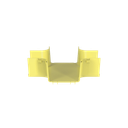 Accesorio de 4 Vías Horizontal, Con Ángulos a 90º, Para Canaletas FiberRunner™ 6X4, Color Amarillo