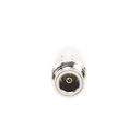 Adaptador en Línea de Conector TNC Macho a N Hembra, Níquel/ Oro/ Teflón.