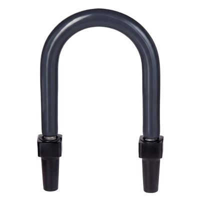 [AU-114-PC] Abrazadera U de Pata Larga con Recubrimiento de PVC para Tubo de 1" (25.4 mm).