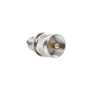 Adaptador en Línea de Conector TNC Hembra a UHF Macho (PL-259), Níquel/ Oro/ Teflón.