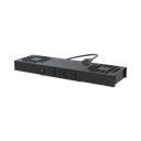 Kit de 2 Ventiladores (12 x 12 cm) con 3 Tomas de Corriente 110 Vca/50 Hz con Clavija.