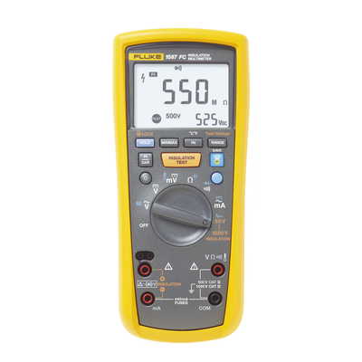 [FLUKE-1587FC/MXBR] Multímetro de Aislamiento 0.01 MΩ - 2GΩ . Prueba de 50V - 1000V. Compatible con FLUKE CONNECT