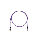 Patch Cord Cat6A, Blindado S/FTP, CM/LS0H, 3.05 Metros (10 Pies), Color Violeta
