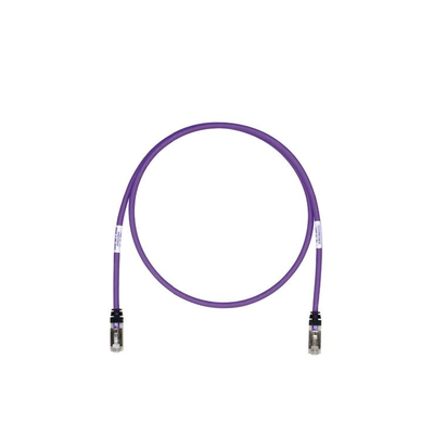 Patch Cord Cat6A, Blindado S/FTP, CM/LS0H, 5.18 Metros (17 Pies), Color Violeta