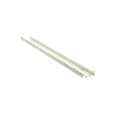 Base para canaleta T-45, de PVC rígido, con orificios perforados para montaje, 60.3 x 18.5 x 2400 mm, Color Blanco