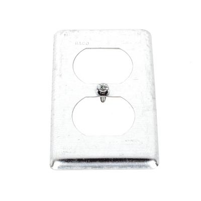 [HUB-864] Tapa Metálica 4"X2"/ Para tomacorriente Duplex.