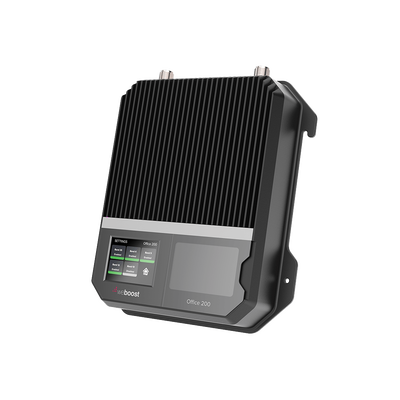 [530-047] Amplificador Office 200 para 4G, 3G, 2G y llamada VoLTE y convencional. Especial para personalizarlo con antenas, cables y accesorios de acuerdo al requerimiento de la instalación. Puede cubrir áreas de hasta 1600 Metros Cuadrados